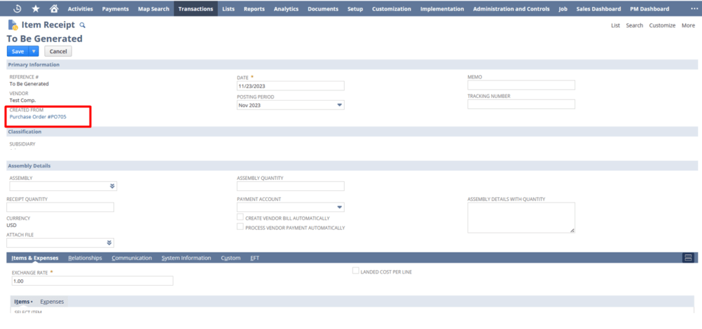 How to Process Purchase Order Receipts in NetSuite?