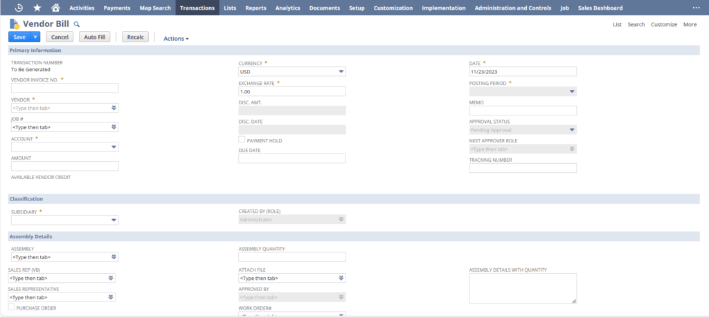 Know How to do Manual Invoice Creation in NetSuite