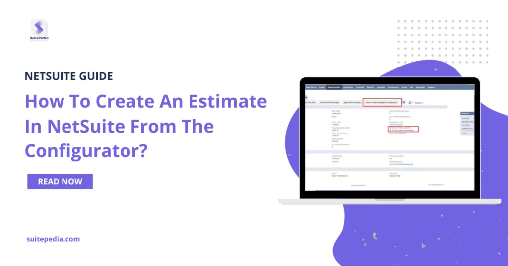 Estimate in netsuite